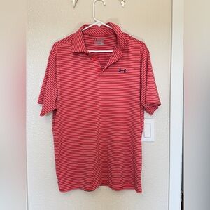 Under Armour Salmon(pink)and Black Polo Shirt